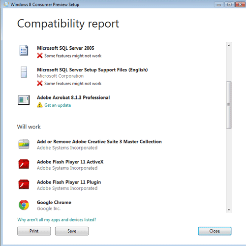 windows 8 software compatible